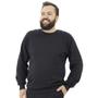 Imagem de Blusa Moletom Masculina Plus Size Flanelada Frio Inverno