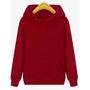 Imagem de Blusa Moletom Plus Size Pires Shoes Casual Liso Basico com Punhos Bolsos e Capuz