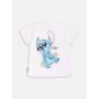 Imagem de Blusa Momi em Algodão na cor Branca com Stitch e Angel