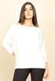 Imagem de Blusa Morcego Ampla Manga 3/4 Off White