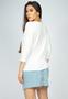 Imagem de Blusa Morcego Ampla Manga 3/4 Off White