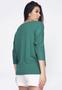 Imagem de Blusa Morcego Ampla Manga 3/4 Verde Jade