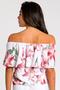 Imagem de Blusa Ombro a Ombro Estampada off white P