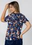Imagem de Blusa Pau a Pique Estampada Azul Marinho