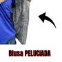 Imagem de Blusa Peluciada De Frio Moletom Masculina Capuz Ziper Cordão
