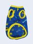 Imagem de Blusa Pet azul e amarela para frio brinquedos e patas P