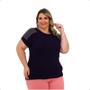 Imagem de Blusa plus size com detalhe de strass no ombro