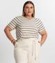 Imagem de Blusa Plus Size Com Listras Secret Glam Preto