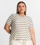 Imagem de Blusa Plus Size Com Listras Secret Glam Preto