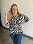 Imagem de Blusa Plus Size Estampa Abstrata