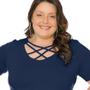 Imagem de Blusa Plus Size Feminino Com Tiras 103722