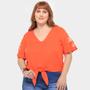 Imagem de Blusa Plus Size Lunender Nó Frontal Feminina
