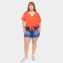 Imagem de Blusa Plus Size Lunender Nó Frontal Feminina