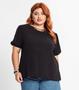 Imagem de Blusa Plus Size Mangas Bufantes Secret Glam Preto