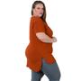 Imagem de Blusa Plus Size Tampa Bumbum Viscolycra Academia Fitness Básica