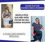 Imagem de Blusa Plus Size Tecido Fino Modelagem Elegante Com Detalhe