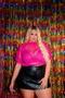 Imagem de Blusa Plus Size Tule Top e Gola Fru Fru