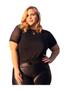 Imagem de Blusa Poá Tule Transparente Bolinha Plus Size Grande