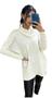 Imagem de Blusa poncho feminino em tricô moda inverno  SKU318