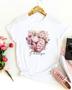 Imagem de Blusa profissão psicologia cérebro desenho inteligência artificial flores camiseta feminina curso