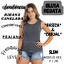 Imagem de Blusa Regata Casual Ribana Canelada Confort Moda Tendência Verão Slim 50522A