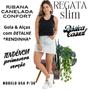 Imagem de Blusa Regata Feminina Detalhes Em Renda Ribana Canelada Básica Slim Moda Casual Verão 30624A