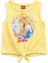 Imagem de Blusa Regata Infantil Verão, Barbie, Amarelo, Produto Oficial - Fakini