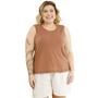 Imagem de Blusa Regata Ribana Fina Plus Size 3055A