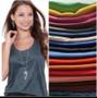 Imagem de Blusa Regata Suede Do P Ao GG Alça Larga mais de 15 cores para você arrasar no look