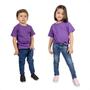 Imagem de Blusa Roupa De Criança Infantil Menina Menino Básica Lisa