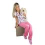 Imagem de Blusa Scrub de Pijama Cirúrgico Estampado Feminino Com Amarração para Acinturar em Gabardine -  Confort Estampa Animal C