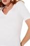 Imagem de Blusa Sommer Slim Decote V Canelada Off-White