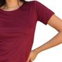 Imagem de Blusa Suede Feminina T-shirt Blusinha Básica Manga Curta