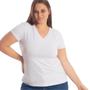 Imagem de Blusa T-shirts Plus Size Decote V Lisa 3013.6.C1