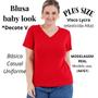 Imagem de Blusa T-shirts Plus Size Decote V Lisa 3013.6.C1