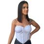 Imagem de Blusa Top Corpet Corselet sem alça com Bojo Renda