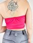 Imagem de Blusa top Cropped corset poliester ponta triângulo com bojo feminino