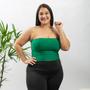 Imagem de Blusa Top Cropped Suplex sem alça E Elástico Com Bojo