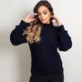 Imagem de Blusa Tricot Feminina Suéter Inverno Quentinho Lã Tendencia Confortável Colorido Moda Luxuosa Blogueira Tiktok