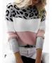 Imagem de Blusa Tricot Oncinha Manga Longa Frio Inverno Trico Outono Quentinha Listrada Estilosa Tendência Lançamento Inverno