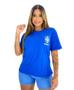 Imagem de Blusa Tshirts Camisa do Brasil Feminina Verde Azul