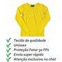 Imagem de Blusa Uv Infantil Manga Longa Unissex BB PP P M G 1 a 8 anos