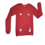 Imagem de Blusa  vic&vicky em tricot com bordado vermelha ou vermelha