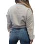 Imagem de Blusao Hering Feminino Moletom Algodão Cropped Cinza 060QM2HEN