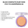 Imagem de Blush Compacto Ruby Rose Stay Fix Andrômeda 6g