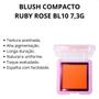 Imagem de Blush Compacto Ruby Rose Textura Acetinada Bl10 7,3G