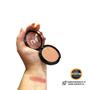 Imagem de Blush Rose Glow Da Unimakeup Com Alta Pigmentação e um leve acabamento em brilho dourado