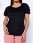 Imagem de Blusinha Babado Feminina Manga Curta Suede Blusinha T-shirt Camisa Moda Fashion