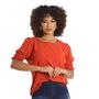 Imagem de Blusinha Blusa Feminina Camisa Social Moda Evangélica Duna