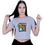 Imagem de Blusinha Cropped Algodão Lilo stitch And Groot